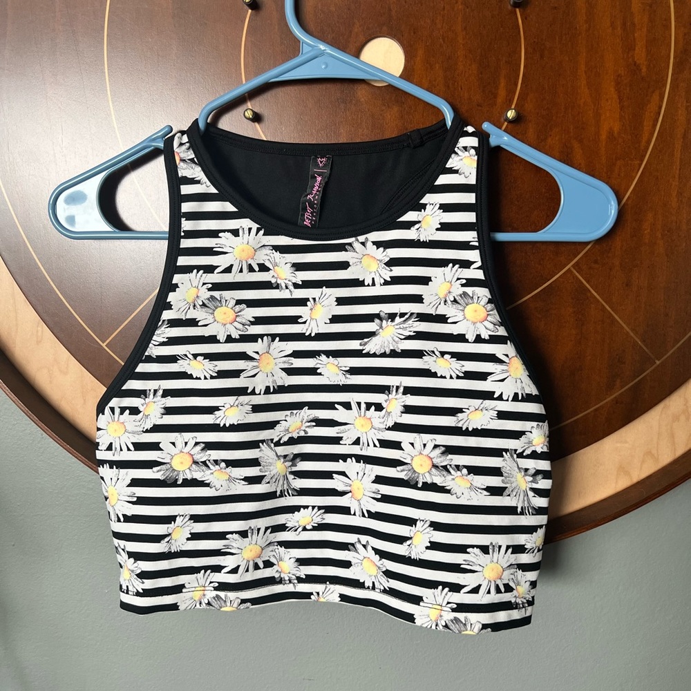 Betsey Johnson Daisy Athletic Crop Top